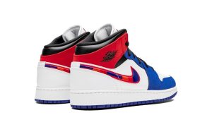 Air Jordan 1 Mid Rush Blue University Red (GS)