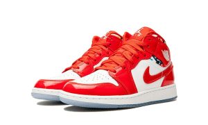 Air Jordan 1 Mid Barcelona Sweater Red Patent (GS)