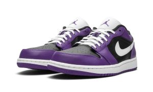 Air Jordan 1 Low Court Purple Black