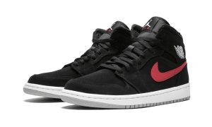 Air Jordan 1 Mid Multi-Color Swoosh Black