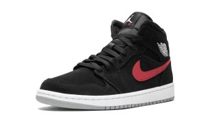 Air Jordan 1 Mid Multi-Color Swoosh Black