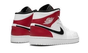 Air Jordan 1 Mid White Black Gym Red