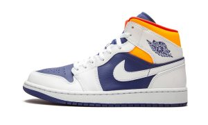 Air Jordan 1 Mid Royal Blue Laser Orange