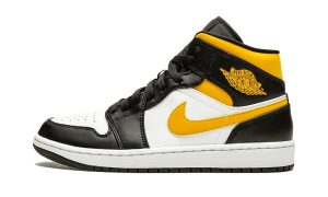 Air Jordan 1 Mid White Pollen Black