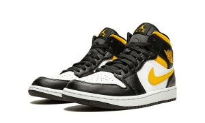 Air Jordan 1 Mid White Pollen Black