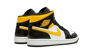 Air Jordan 1 Mid White Pollen Black