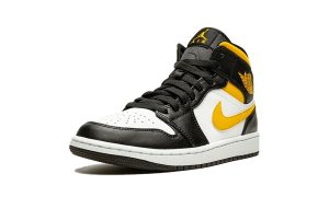 Air Jordan 1 Mid White Pollen Black