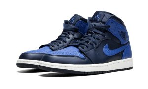 Air Jordan 1 Mid Obsidian Game Royal