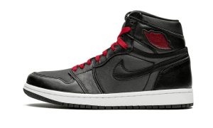 Air Jordan 1 Retro High Black Satin Gym Red