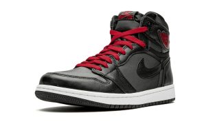 Air Jordan 1 Retro High Black Satin Gym Red