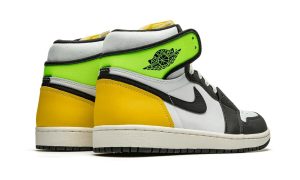 Air Jordan 1 Retro High White Black Volt University Gold