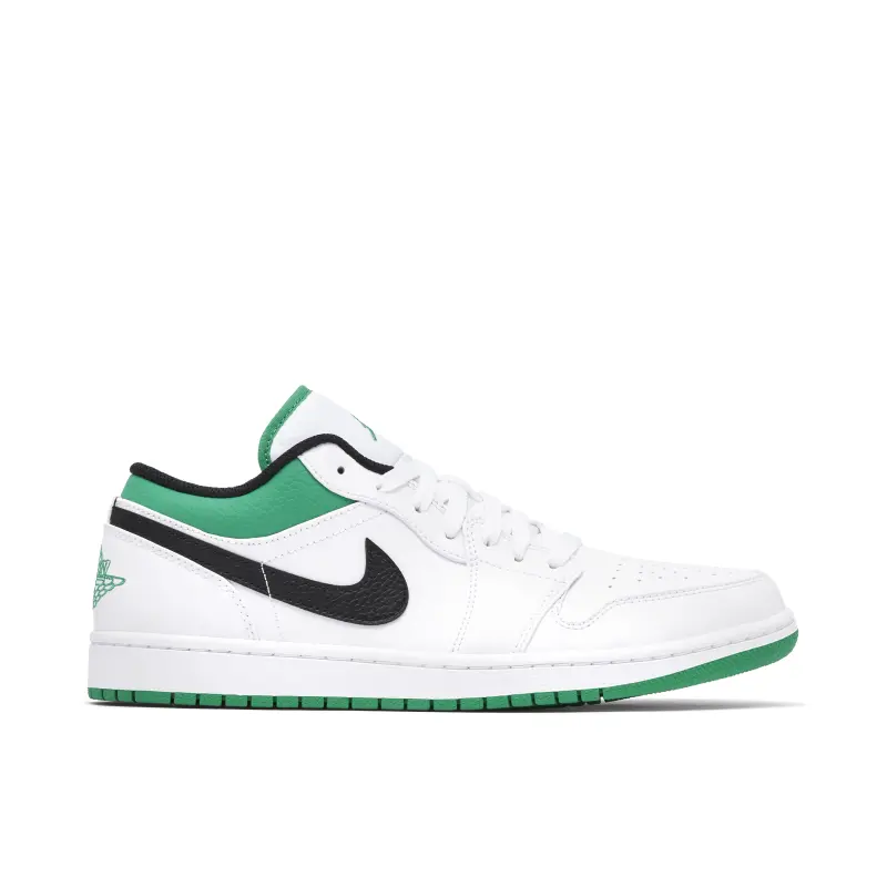 Air Jordan 1 Low White Lucky Green