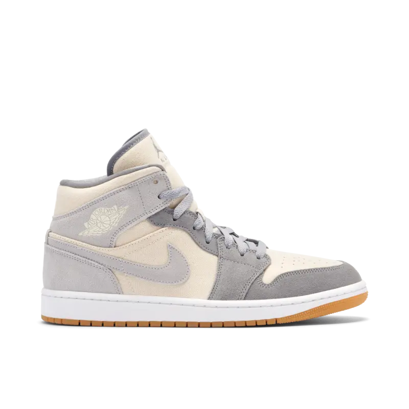 Air Jordan 1 Mid Cream Grey