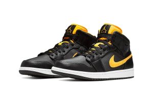 Air Jordan 1 Mid Black University Gold