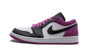 Air Jordan 1 Low Black Active Fuchsia