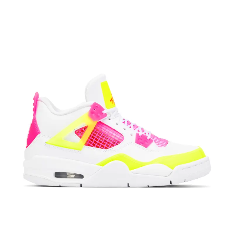 Air Jordan 4 Retro White Lemon Pink (GS)