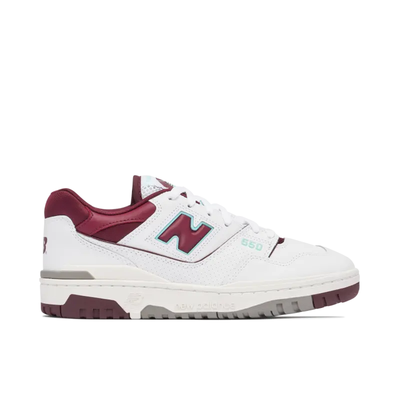 New Balance 550 Burgundy Cyan