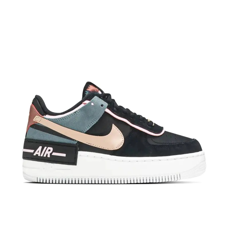 Nike Air Force 1 Low Shadow Black Light Arctic Pink Claystone Red (W)