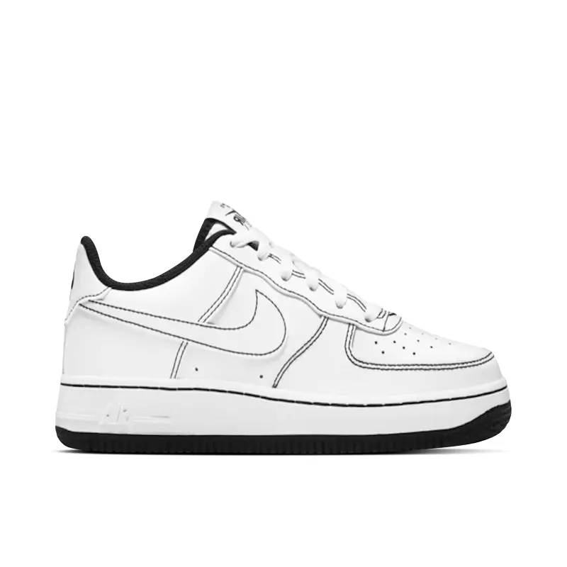 Nike Air Force 1 Low '07 Contrast Stitch White Black (GS)