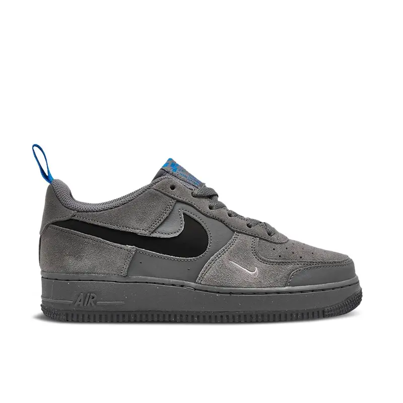 Nike Air Force 1 Low Cut Out Swoosh Smoke Grey (GS)