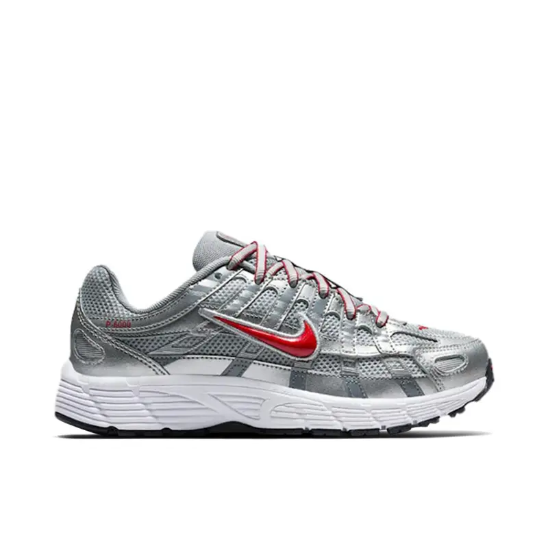 Nike P-6000 Metalic Silver Cool Red (GS)