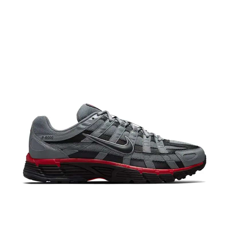 Nike P-6000 Cool Grey Black University Red Anthracite